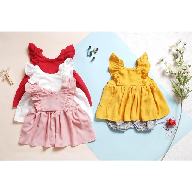 SET ĐŨI TAY BÈO XINH XẮN CHO BÉ GÁI