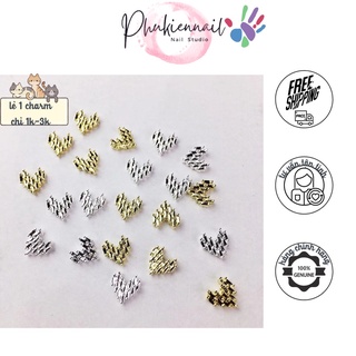 Charm nail trái tim hottrend lẻ 1c siêu xinh