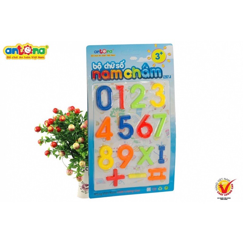 Combo 3 Bộ Chữ Số Antona Cho Bé