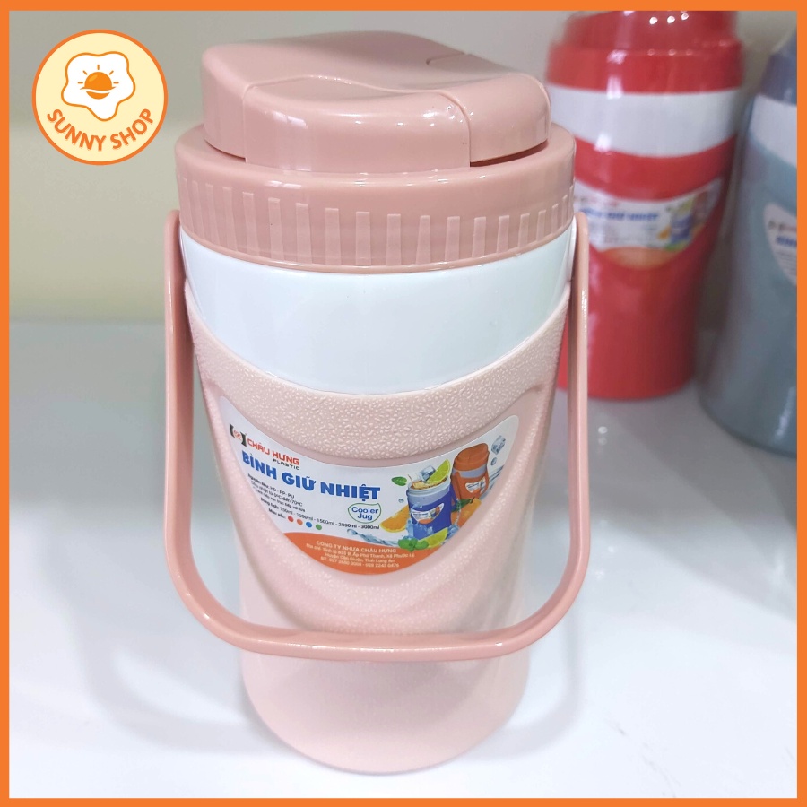 Bình giữ nhiệt nóng lạnh CH dung tích 1000ml, chất liệu nhựa an toàn cao cấp