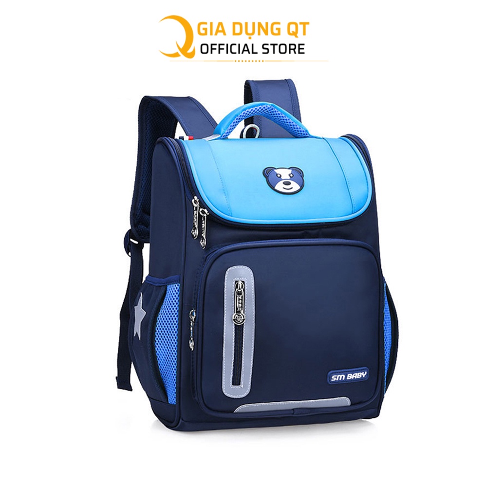 [Freeship] Balo trẻ em tiểu học chống gù lưng thời trang, Chống Nước, BALO CHỐNG GÙ LƯNG CHO BÉ NẮP GẤU NHIỀU MÀU