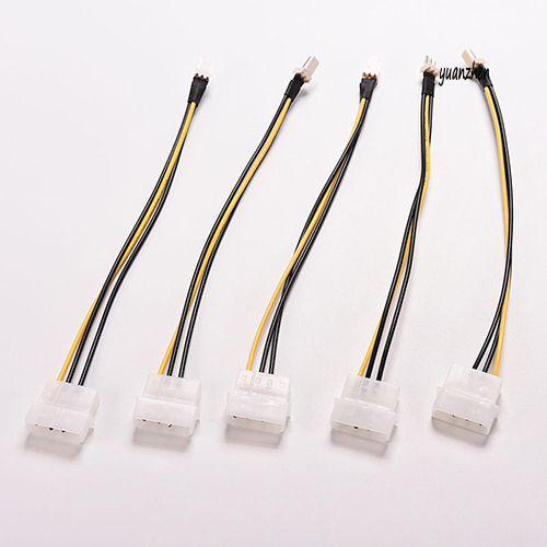 5 Dây Cáp Chuyển Đổi 4-pin Molex / Ide Sang 3-pin Cpu Dài 20cm