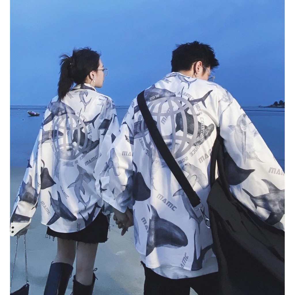 ÁO SƠ MI FORM RỘNG NAM NỮ UNISEX KIỂU KHOÁC CÁC TÍNH SIÊU PHẨM THỜI TRANG HOT BAO ĐẸP