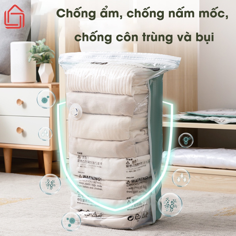 Túi hút chân không đựng quần áo, chăn màn, chống ẩm, chống bụi, côn trùng - nhamoi