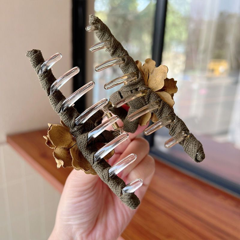 Kẹp Tóc Hình Hoa Phong Cách Retro Tinh Tế Cho Nữ