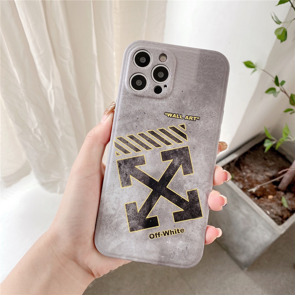 Soft Plastic Phone Case Fashion OffWhite suitable for iPhone12 mini 11 PRO MAX 6/6s 7/8plus SE2 X/XS XR XSMAX #HG3976