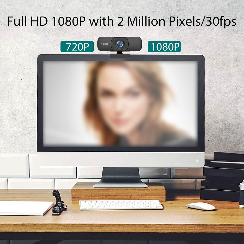 Webcam Lr-1080p Usb Kèm Micro Phù Hợp Cho Họp Hội Nghị / Quay Video / Laptop / Máy Tính | BigBuy360 - bigbuy360.vn