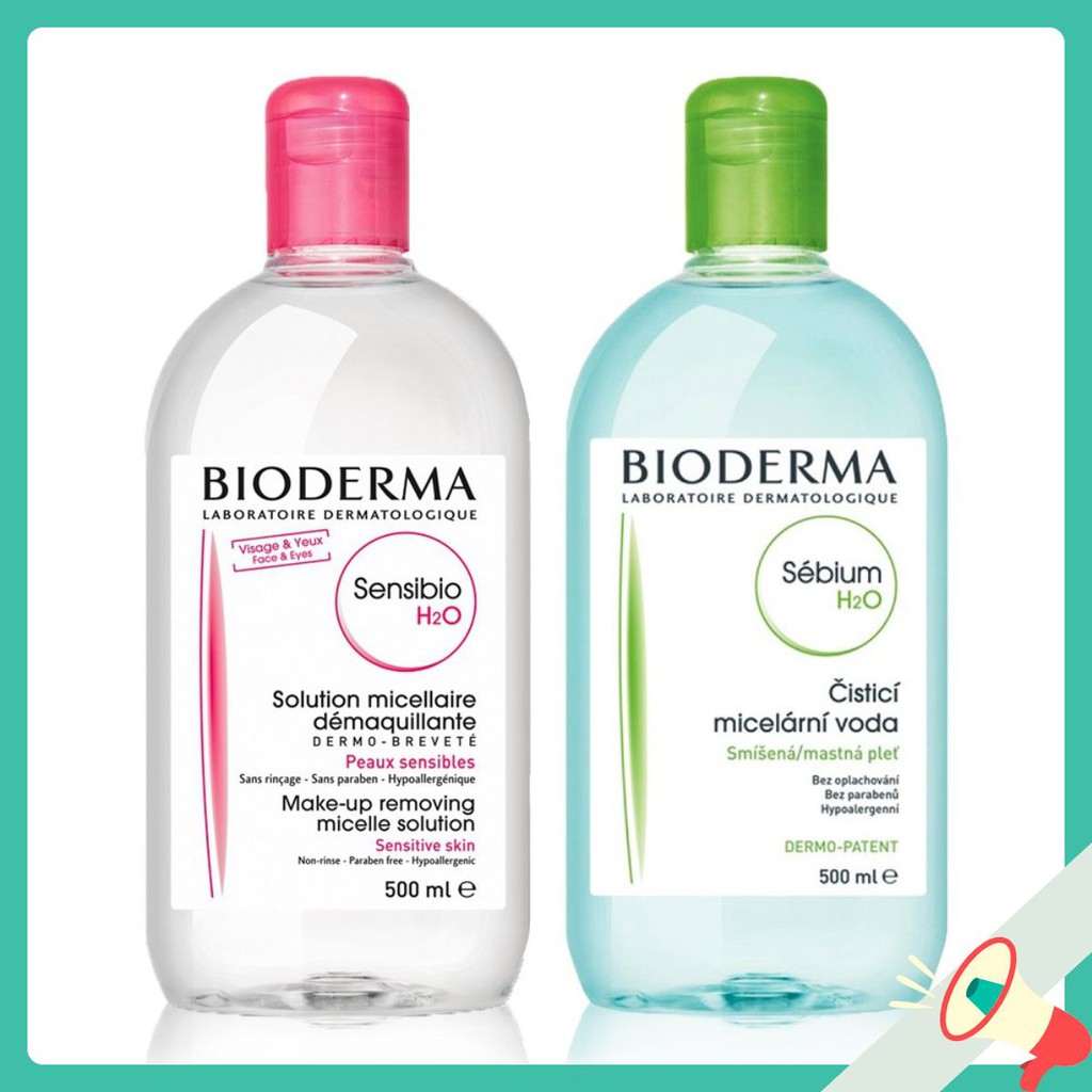 Nước tẩy trang Bioderma Sensibio H2O 500ml dành cho mọi loại da