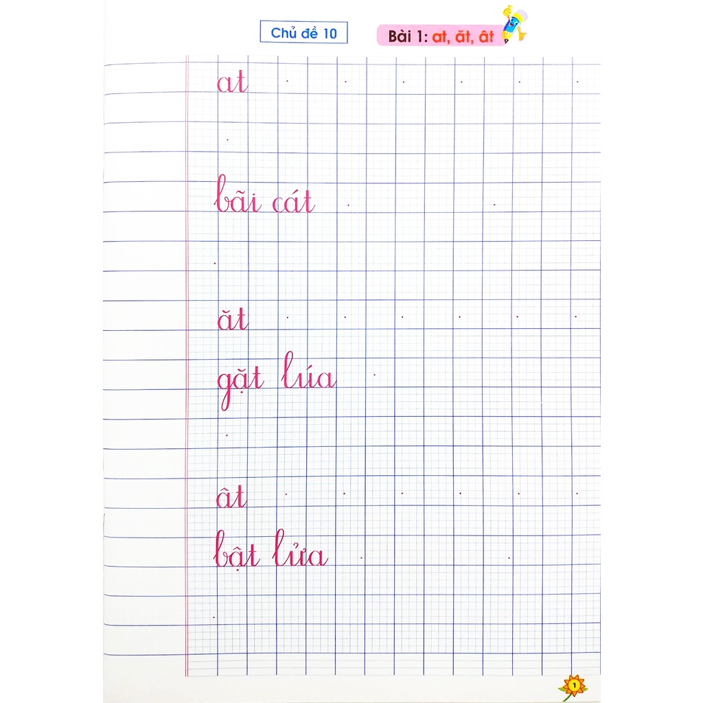 Sách Vở Ô Li Viết Chữ Mẫu 1 - Quyển 2