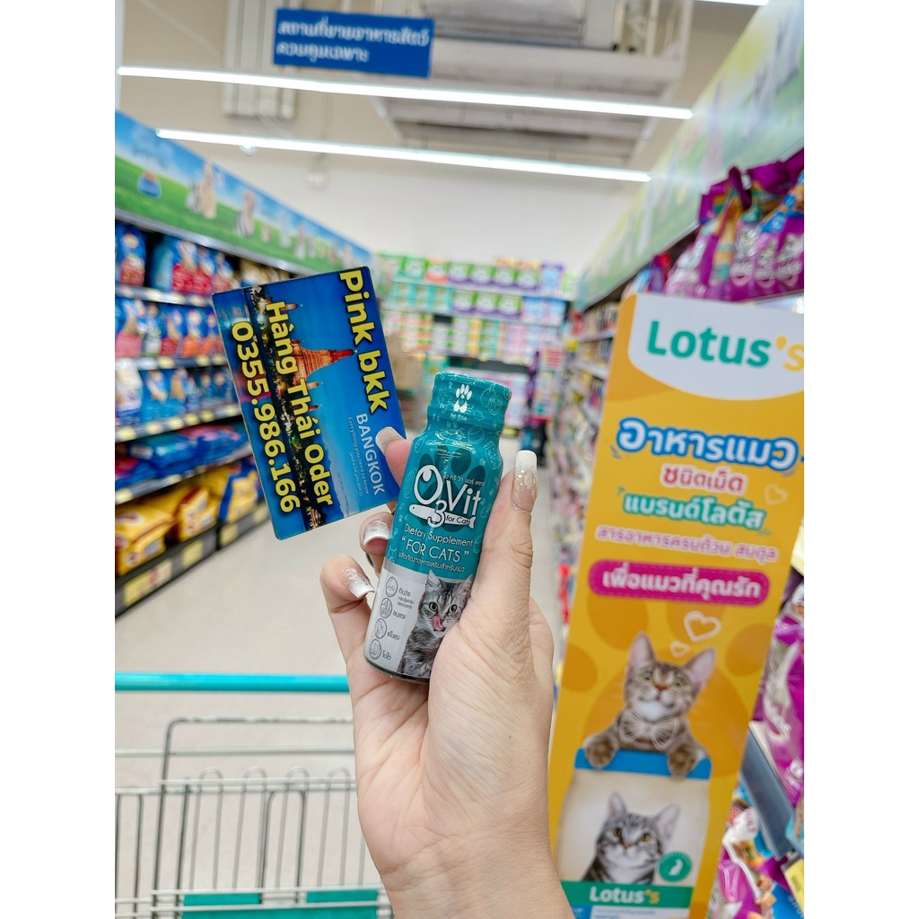 Siro O3Vit - OMEGA 3 VÀ VITAMIN CHO MÈO phát triển toàn diện ⚡NỘI ĐỊA THÁI ⚡nhập trực tiếp Thái Lan không qua trung gian