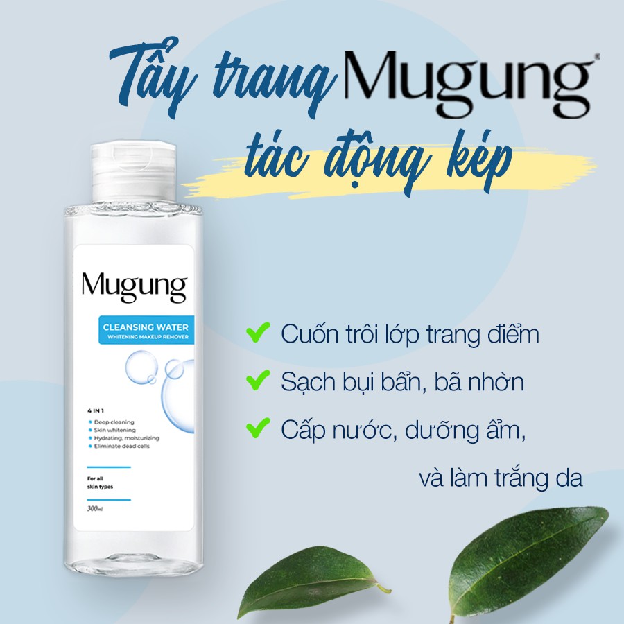 Serum Hoặc Nước Tẩy Trang giảm mụn Mugung 7 ngày hiệu quả giảm mụn đầu đen,mụn bọc (Làm xẹp không bong da)Acne Treatment