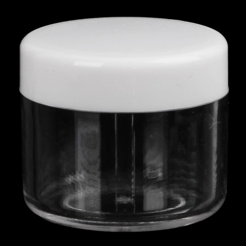 Ch * : ready stock : chai mẫu nhỏ hộp lưu trữ mini di động lọ đựng đồ trang điểm bằng nhựa cho hộp đựng