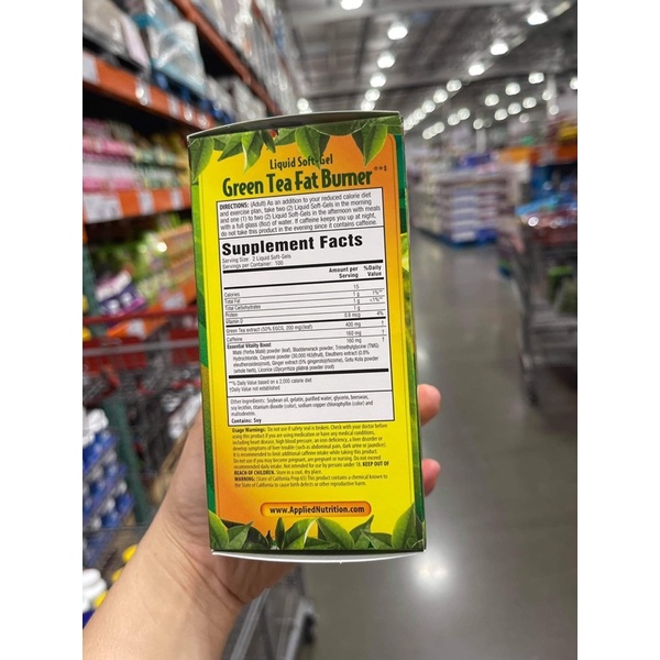 Đủ Bill Mỹ + Air - Viên Giảm Cân Green Tea Hộp 200Viên