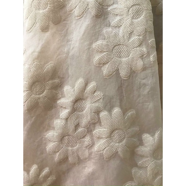 Vải tơ organza hoa hàng chất lượng có 5 màu khác nhau