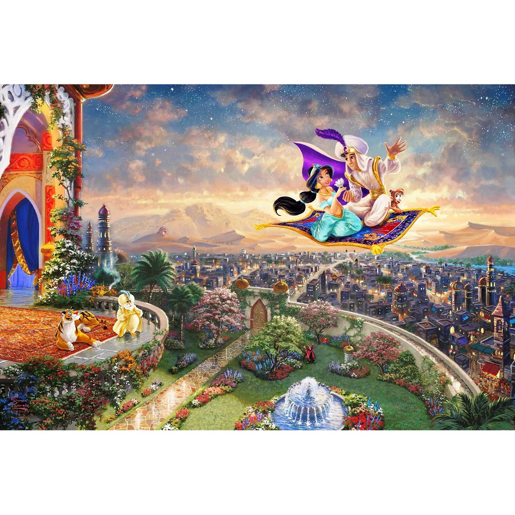 [Mã BMBAU50 giảm 10% đơn 99k] Bộ tranh xếp hình 150 mảnh – Aladdin và Jasmine
