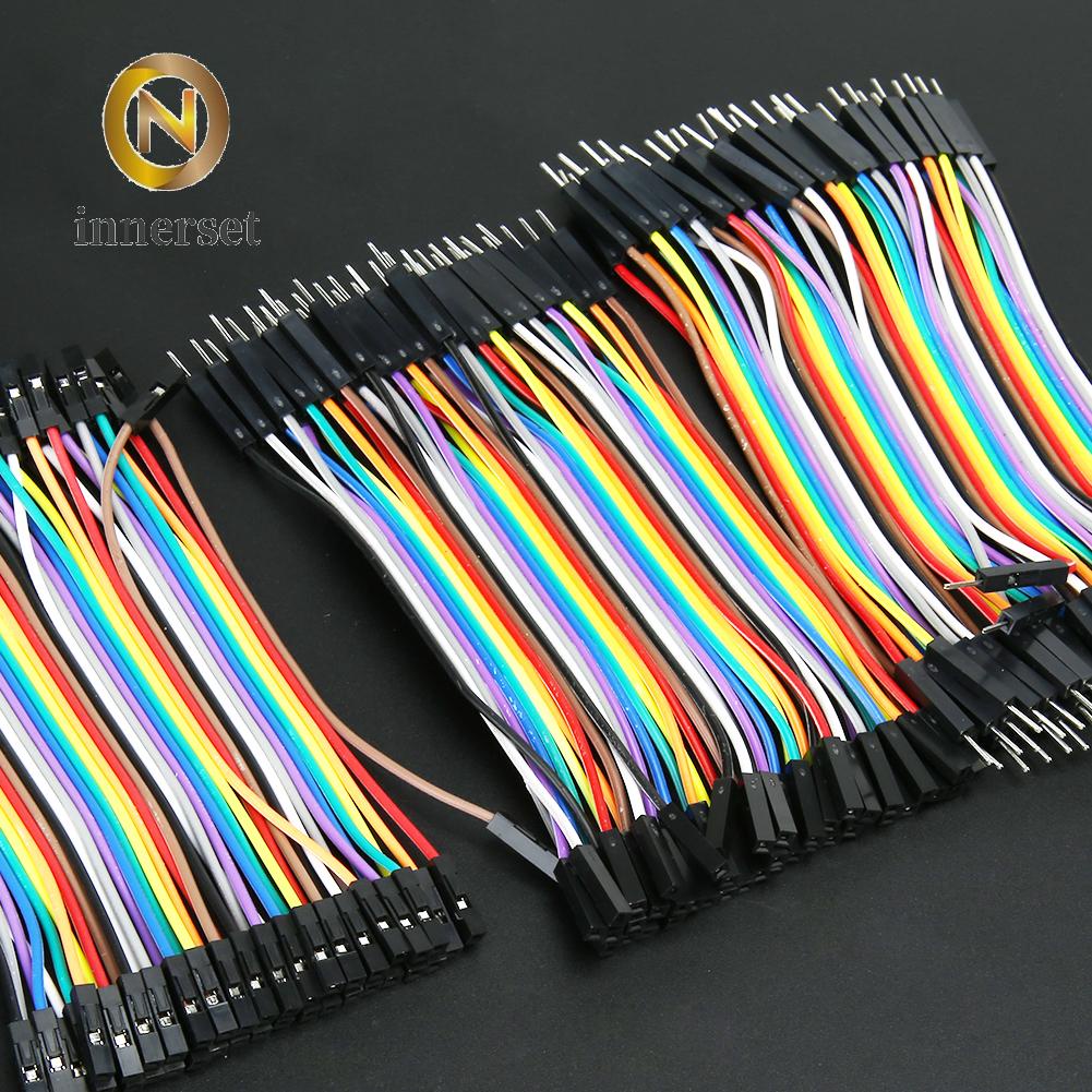 ✡Computer Accessories 120pcs  Color Ribbon Line Breadboard Dupont Cable Jump Jumper Wire
