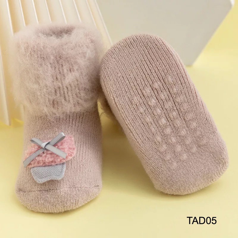 Tất len cổ lông cho bé 0-36m TAD05