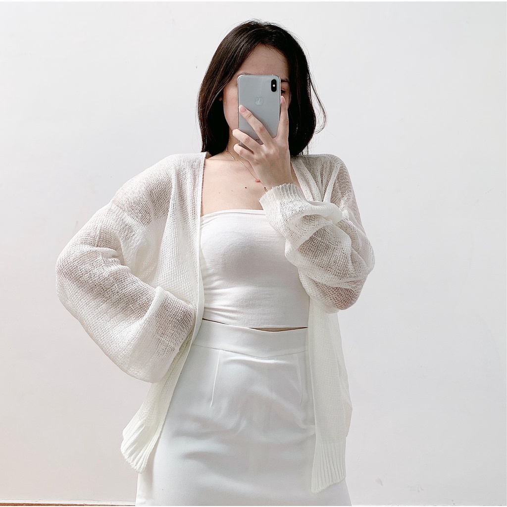 Áo cardigan nữ len mỏng form rộng dệt kim ulzzang dáng dài VAVASA CD01