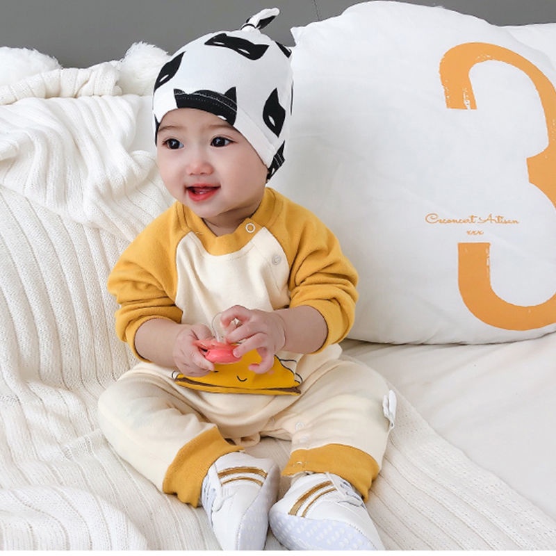 Áo liền quần dài tay hình gấu trúc cho bé sơ sinh