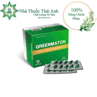 Greenmaton - Bổ Sung Các Vitamin, Khoáng Chất Và Acid Amin Thiết Yếu Cho Cơ Thể