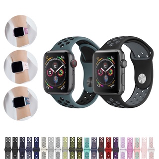 Dây Đeo Silicon Mềm Cho Đồng Hồ IWatch Series 7 6 5 4 3 2 1 SE 38mm 40mm 42mm 44mm Series 7 41mm 45mm