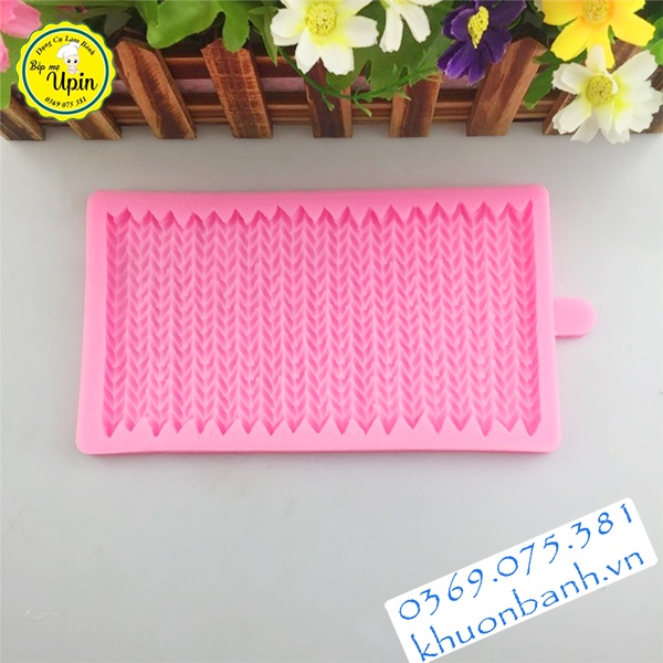 Khuôn silicon ốp hình len mũi lên làm bánh sinh nhật bánh rau câu xôi hoa đậu fondant