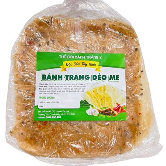 (CHAY được) 350g bánh tráng Dẻo Me loại 1 cực mềm dẻo chính gốc Tây Ninh