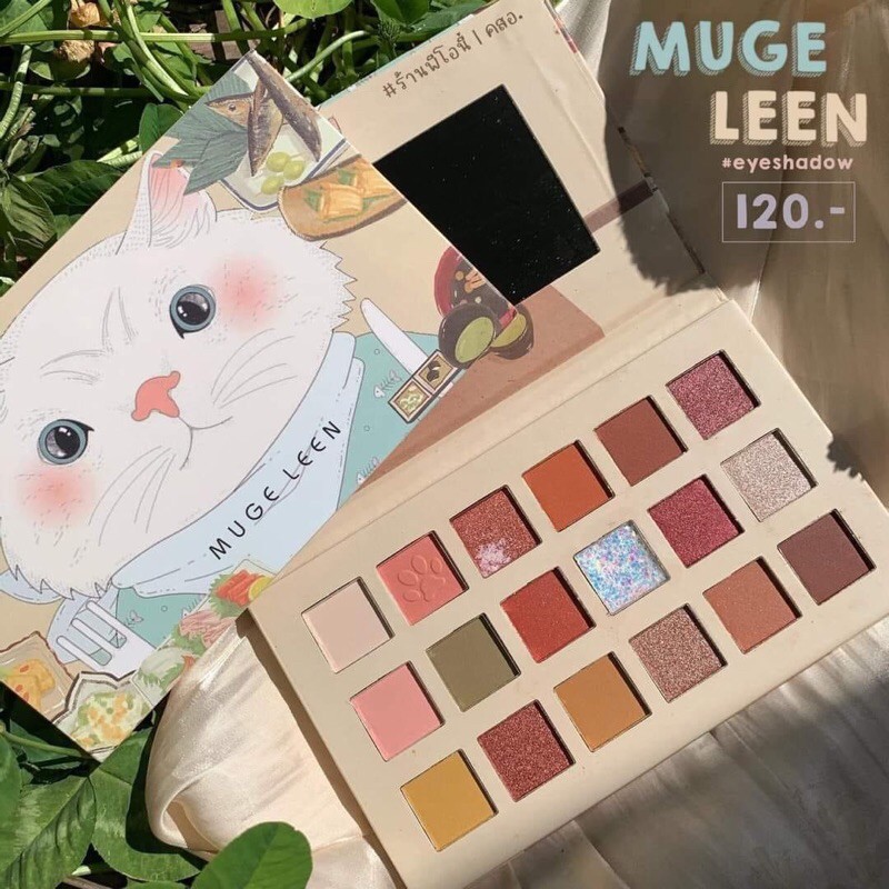 Phấn mắt chân mèo MUGE LEEN 18 ô xinh xắn | BigBuy360 - bigbuy360.vn