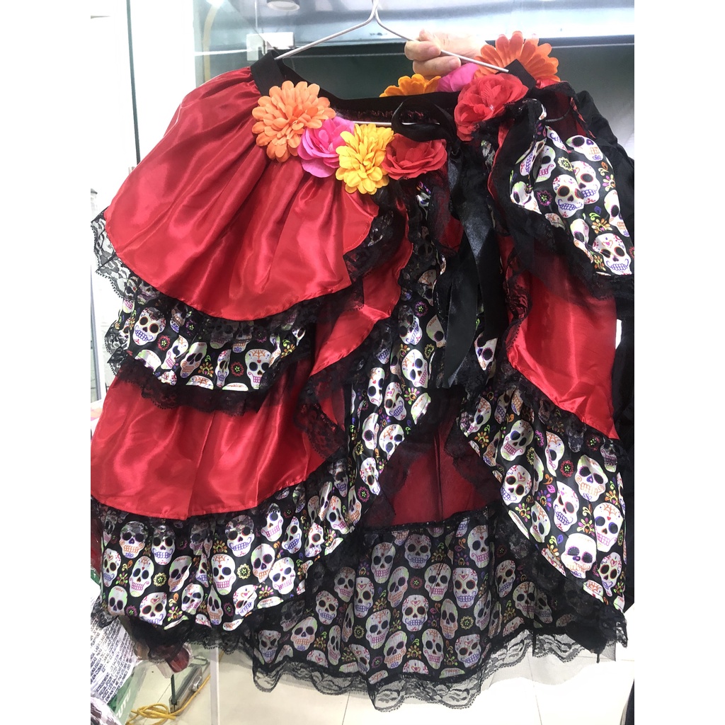 Váy đầu lâu quyến rũ cho người lớn hóa trang Halloween