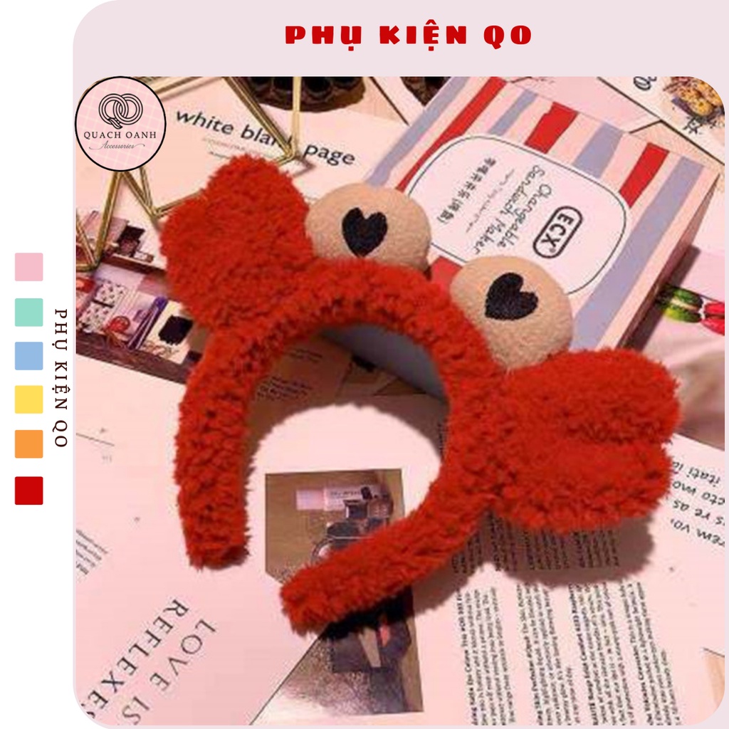 Bờm vải cài tóc hình con cua xinh xắn - BOM09