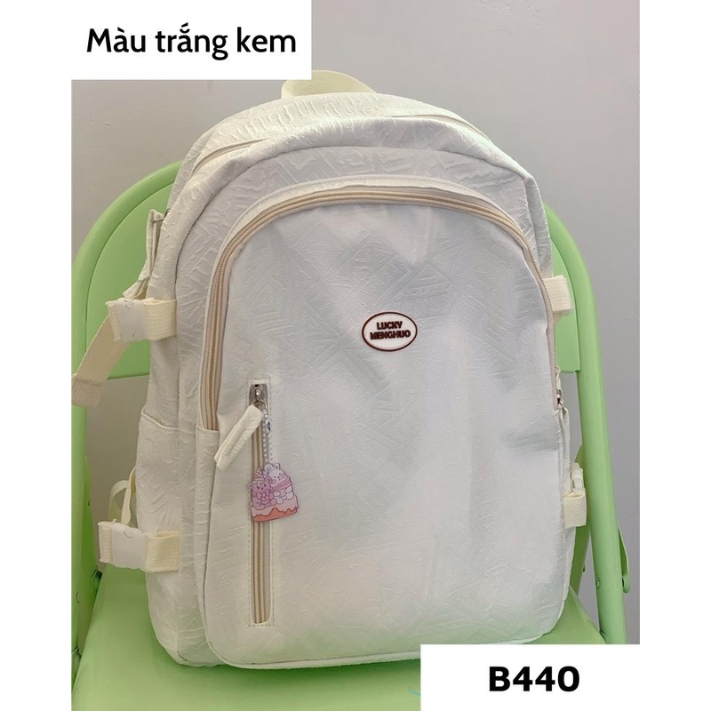 Balo đi học ulzzang hàn quốc, cặp sách nữ cấp 2, cấp 3 đẹp basic giá rẻ B440