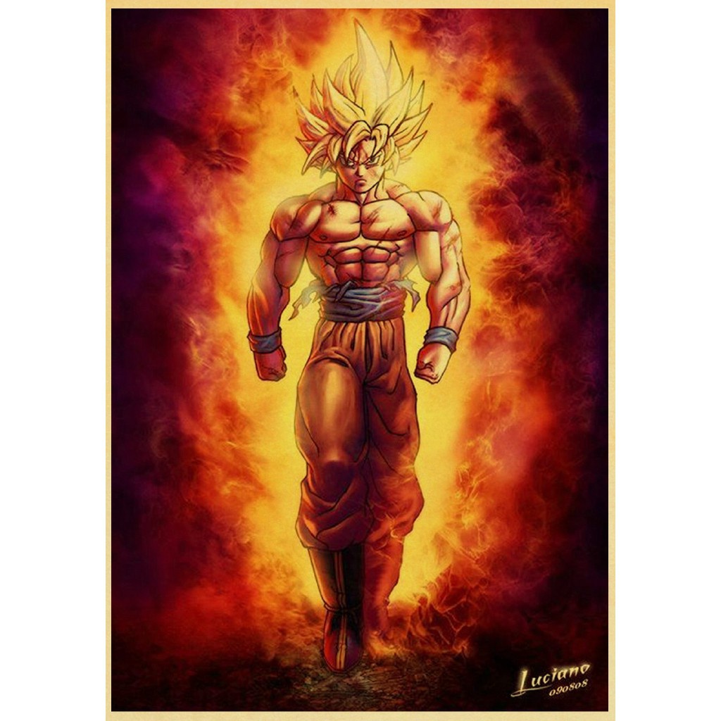 Poster Phim dragon ball Treo Tường Trang Trí