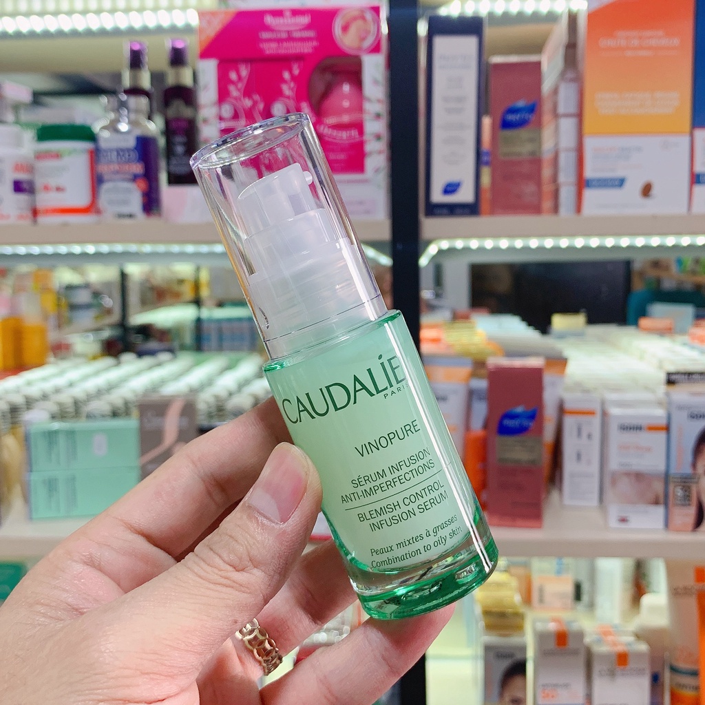 (chuyên da mụn) Serum Caudalie Vinopure Blemish Control Infusion 30ml giúp giảm mụn thu nhỏ lỗ chân lông