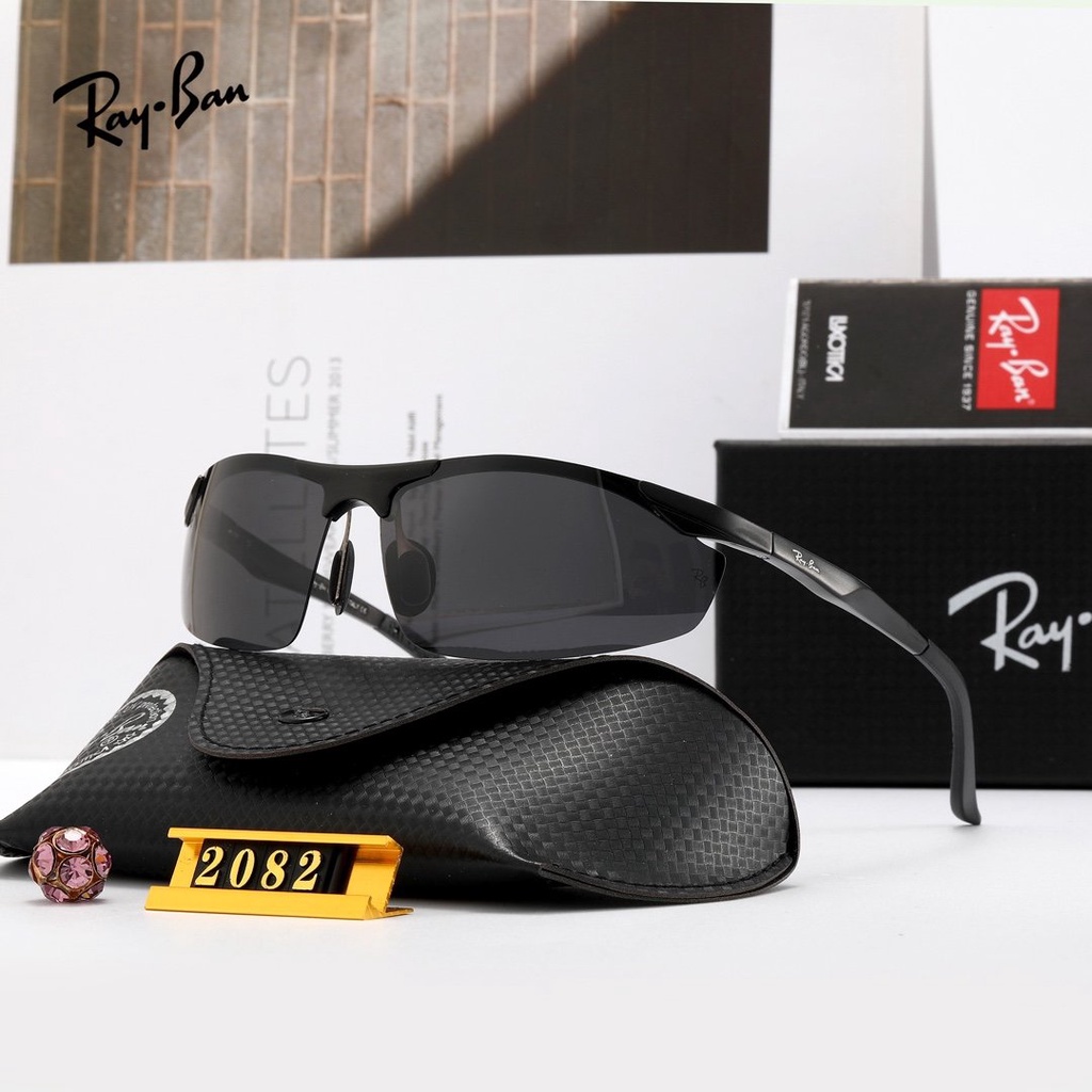 (COD Available) Ray-Ban_ Kính râm Clubmaster 2021 Châu Âu và Mỹ Người hâm mộ Kính râm dành cho nam và nữ Đi du lịch Kỳ nghỉ Bảo vệ tia cực tím Kính râm đi biển