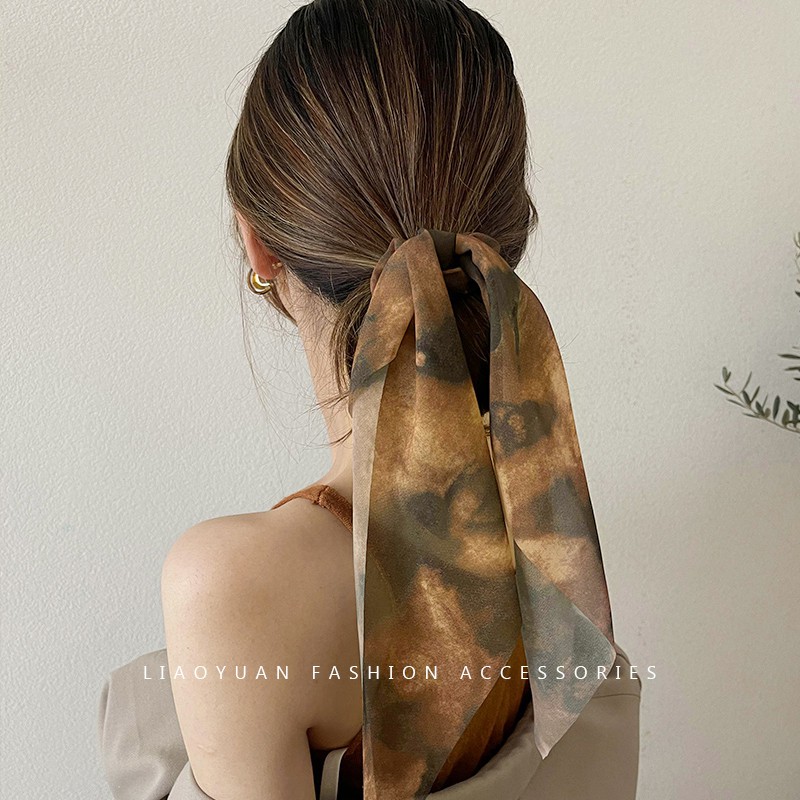 Dây Buộc Tóc Co Giãn In Họa Tiết Thời Trang Cho Nữ