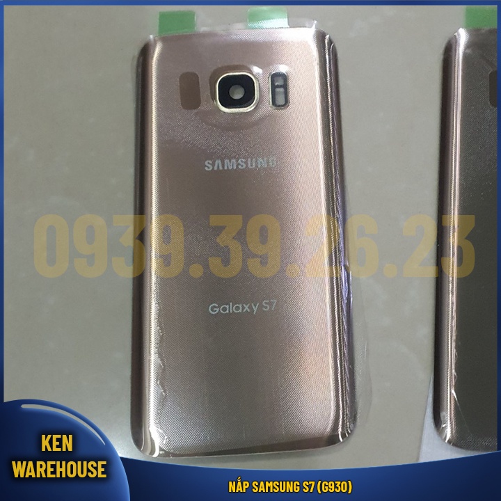 Vỏ nắp lưng điện thoại Samsung Galaxy S7 G930 có cụm kính camera và keo dán hàng linh kiện - KEN warehouse