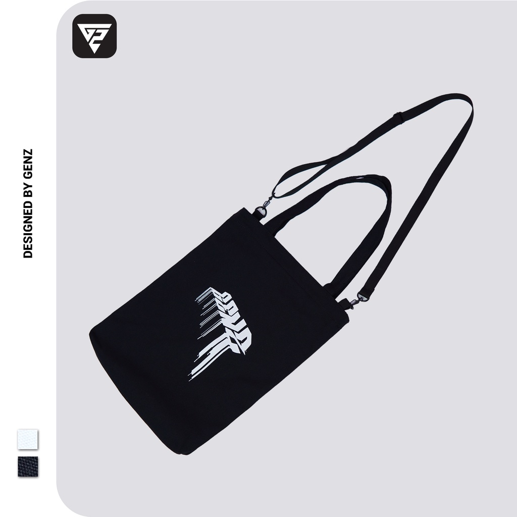 Túi tote GENZ vải canvas ulzzang unisex in logo ZB007