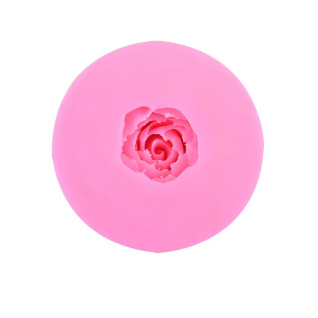 Khuôn rau câu 4D silicone Hoa hồng xòe cỡ lớn (Kích thước đọc mô tả)