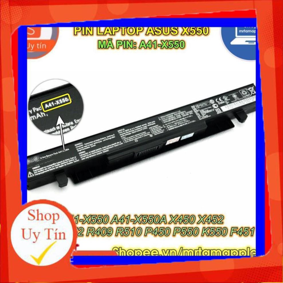 Pin Laptop ASUS X550 (A41-X550) - 4 CELL - A41-X550 A41-X550A X450 X452 X550 X552 R409 R510 P450 P550 K550 F451