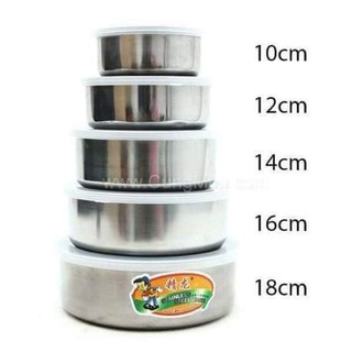 Bộ 5 Bát inox có nắp đậy