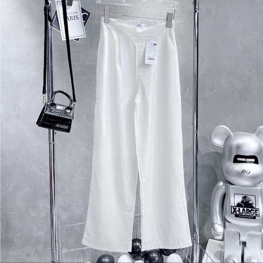 Quần ống rộng đũi lụa Linen  xuất nhật hàng mới siêu HOT TREND 6 size 42-68kg