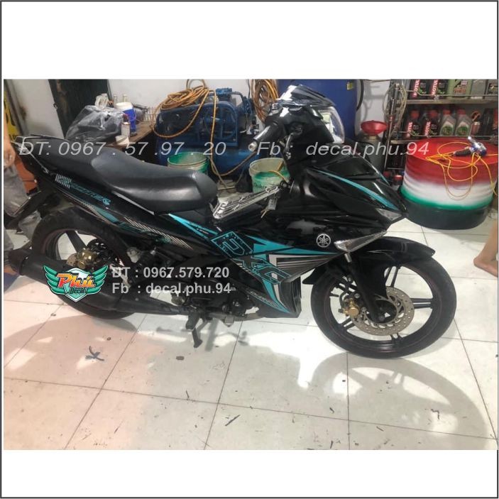 Tem Rời Exciter 150 Xanh bạc mẫu mới (C)