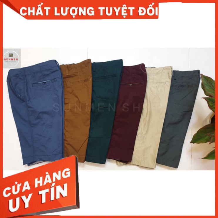 Quần Short Lửng Nam Kaki Túi Hộp Hàn Quốc Đai Nịt Chất Vải Nhiều Màu SUNMEN Size Từ - Hàng nhập khẩu