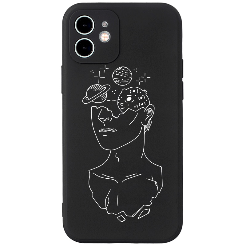 Ốp điện thoại Jeero HFF117 viền vuông đẹp lạ thích hợp cho iPhone 13 12 11 PM SE 20 X XR XS 8 7 6 6S +