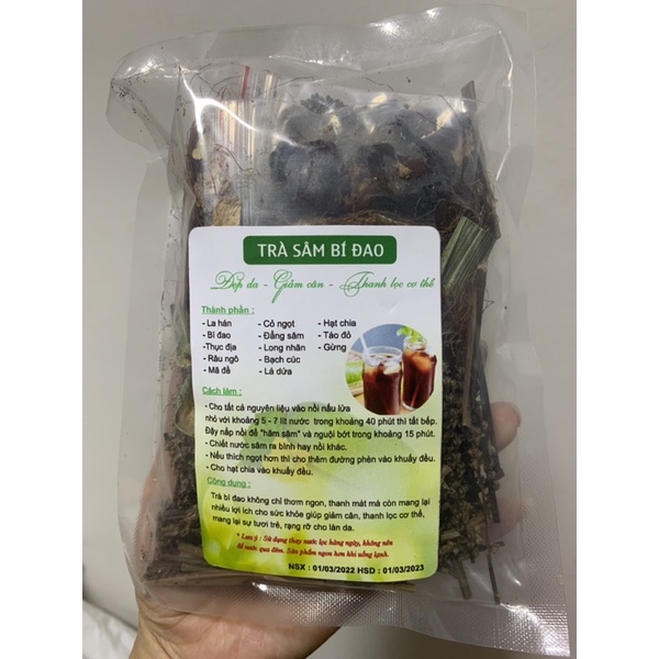 Set trà sâm bí đao 13 vị thanh nhiệt, giải độc, mát gan, lợi tiểu