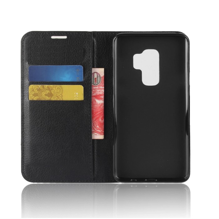 Bao da Samsung Galaxy S9 / s9 plus nắp gập may viền dạng ví sang trọng | BigBuy360 - bigbuy360.vn