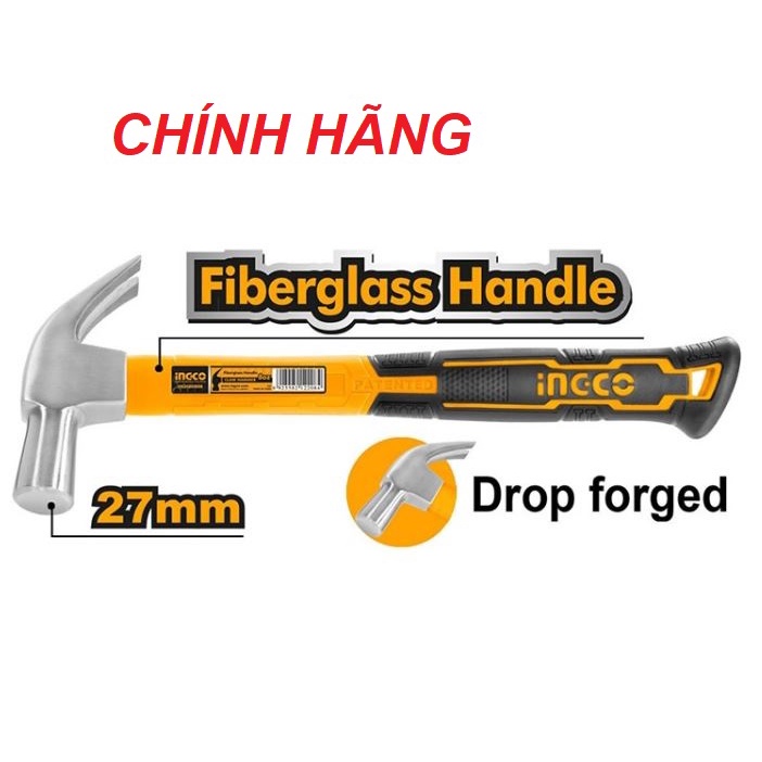 ĐỒ NGHỀ INGCO Búa nhổ đinh (kiểu Anh) HCH880227 (Cam kết Chính Hãng 100%)