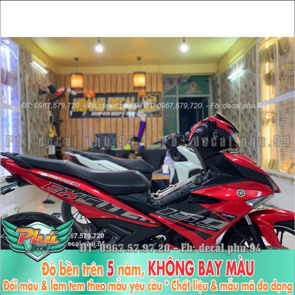 Tem Rời Exciter 150 đỏ đen (K) -1