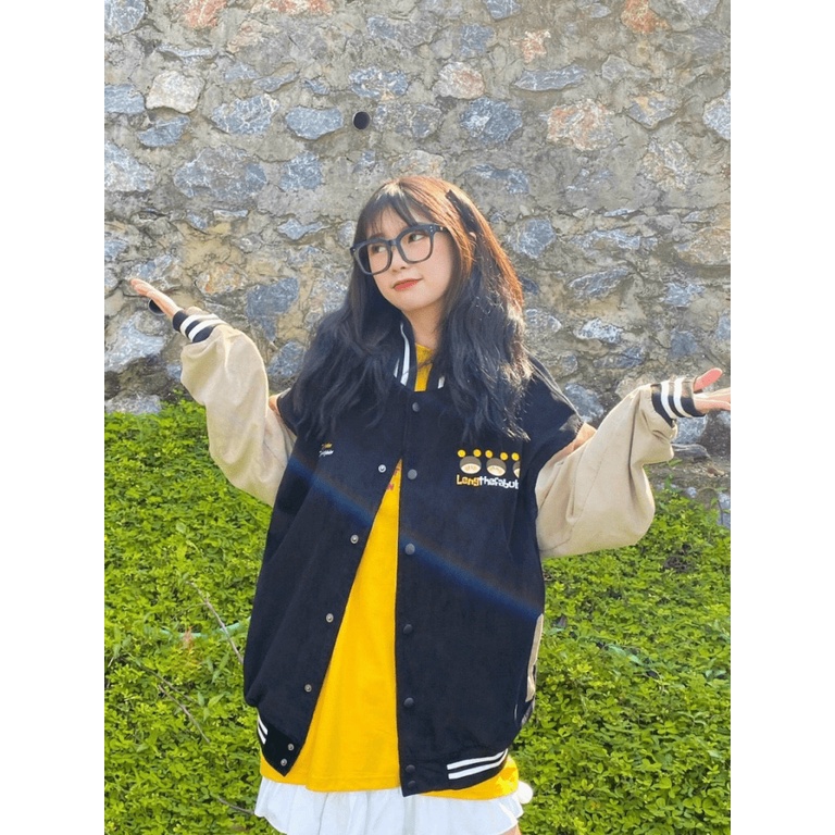 Áo Khoác Nhung Logo In Con Ong Kiểu Dáng Bomber Cực Đẹp TP569 [NewUnisex]