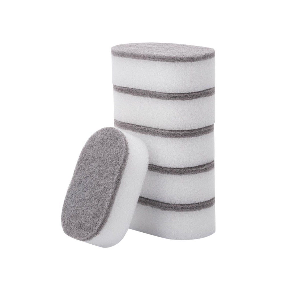 Set 5 / 10 Miếng Bọt Biển Rửa Chén Đa Năng Chống Trầy Xước Có Thể Tái Sử Dụng